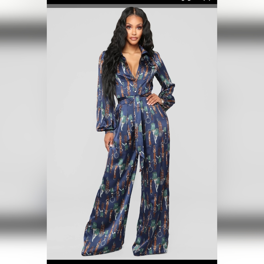 The Entertainer Satin Jumpsuit